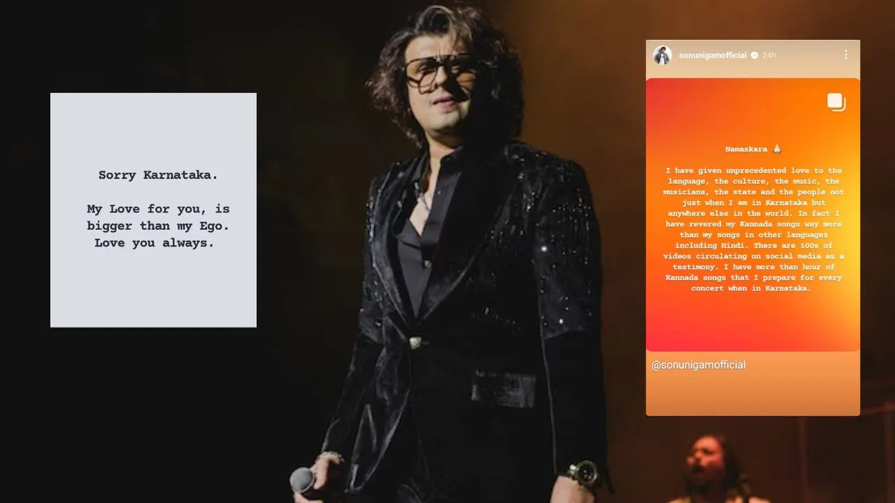 Sonu Nigam apologizes for Bengaluru concert controversy says Sorry Karnataka