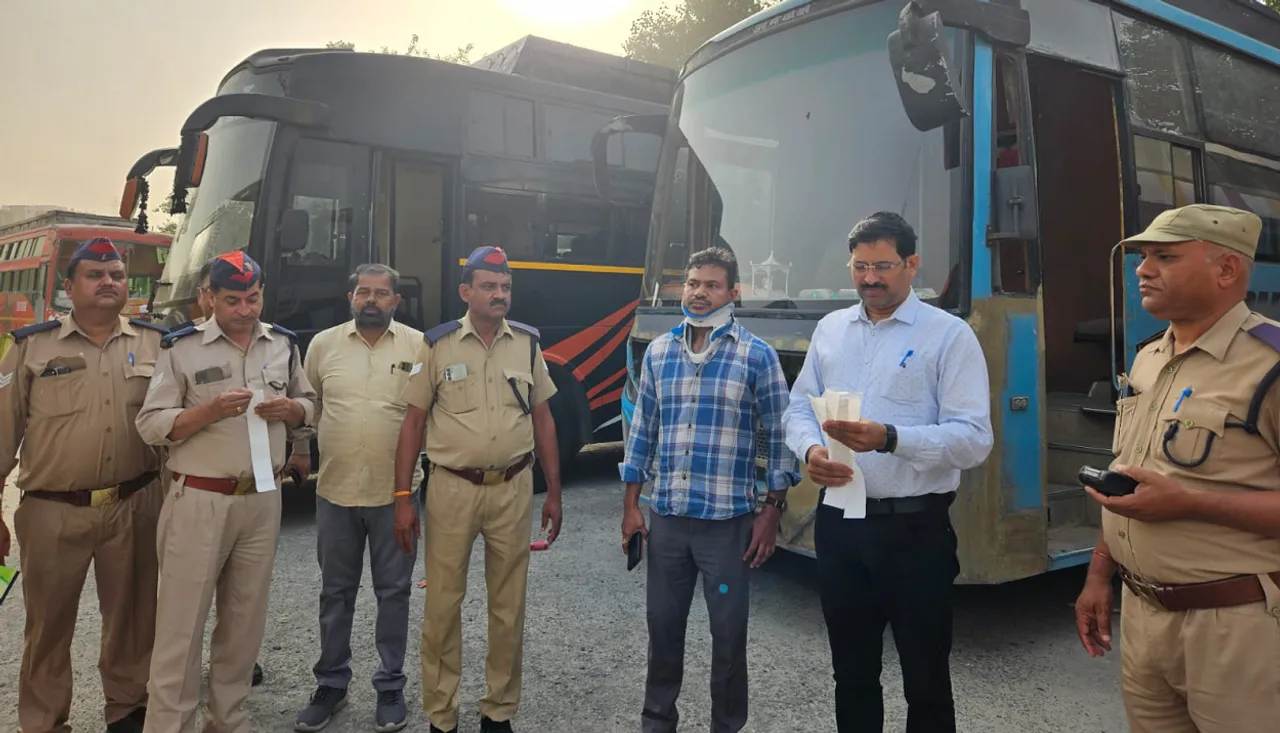 Action against bus opretor