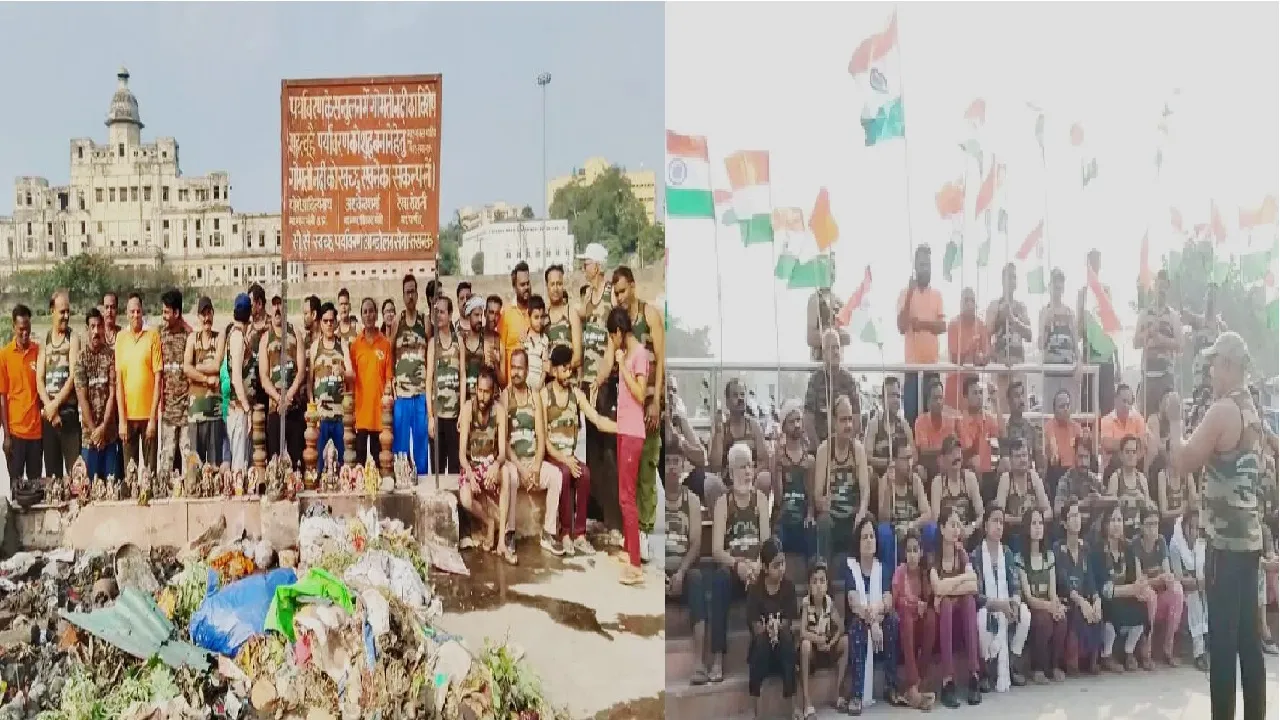 Cleanliness drive conducted banks Gomti river