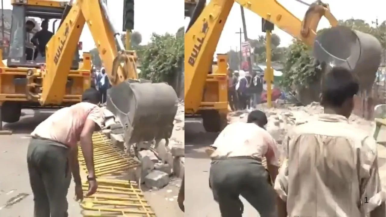 Bulldozer action in Sambhal