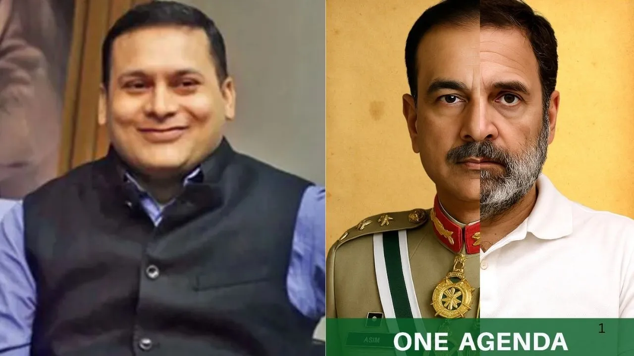 Amit Malviya and released photo of Rahul Gandhi
