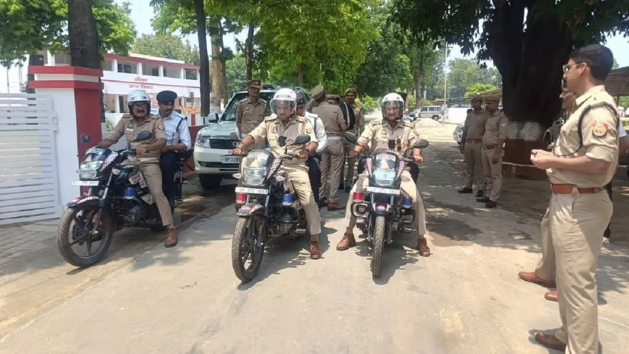 एक दिवसीय प्रशिक्षण, दोपहिया इंटरसेप्टर वाहन रवाना