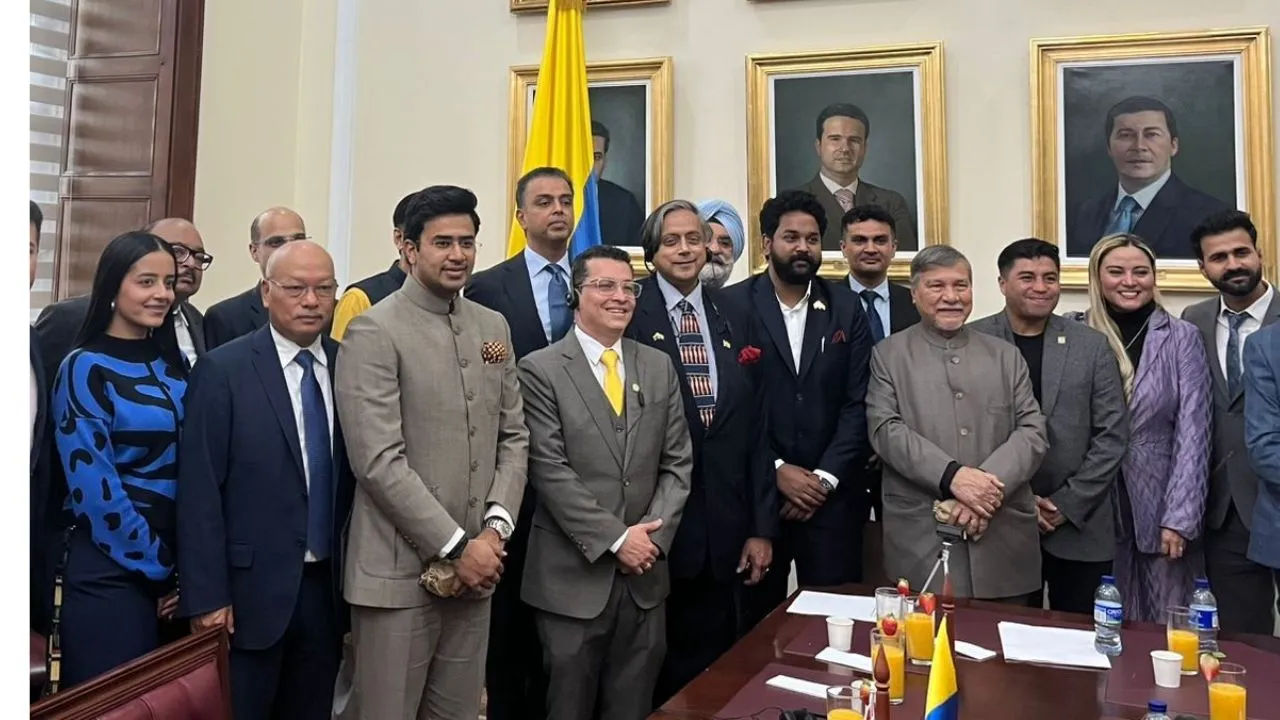 Colombia- All-party delegation led by Congress MP Shashi Tharoor to the Colombian Congress