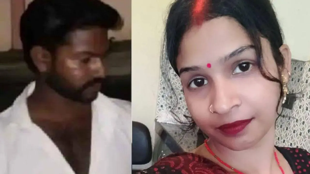 Hatyaropi pati Angad Sharma and file photo Neha 