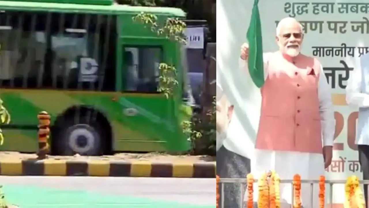 दिल्ली में पीएम मोदी ने दिखाई इलेक्ट्रिक बसों को हरी झंडी | यंग भारत