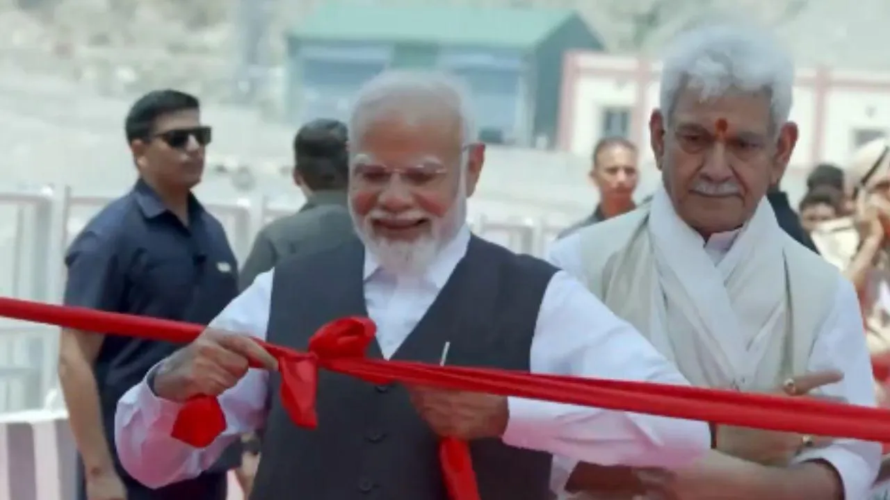 Prime Minister Modi formally inaugurated the Chenab Bridge