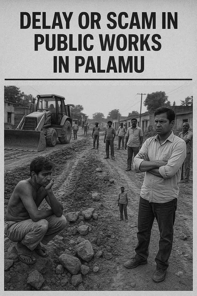 पलामू में विकास कार्य बने भ्रष्टाचार की भेंट, परियोजनाएं अधूरी, जनता परेशान