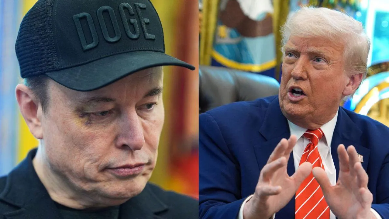 Elon Musk and American President Donald Trump