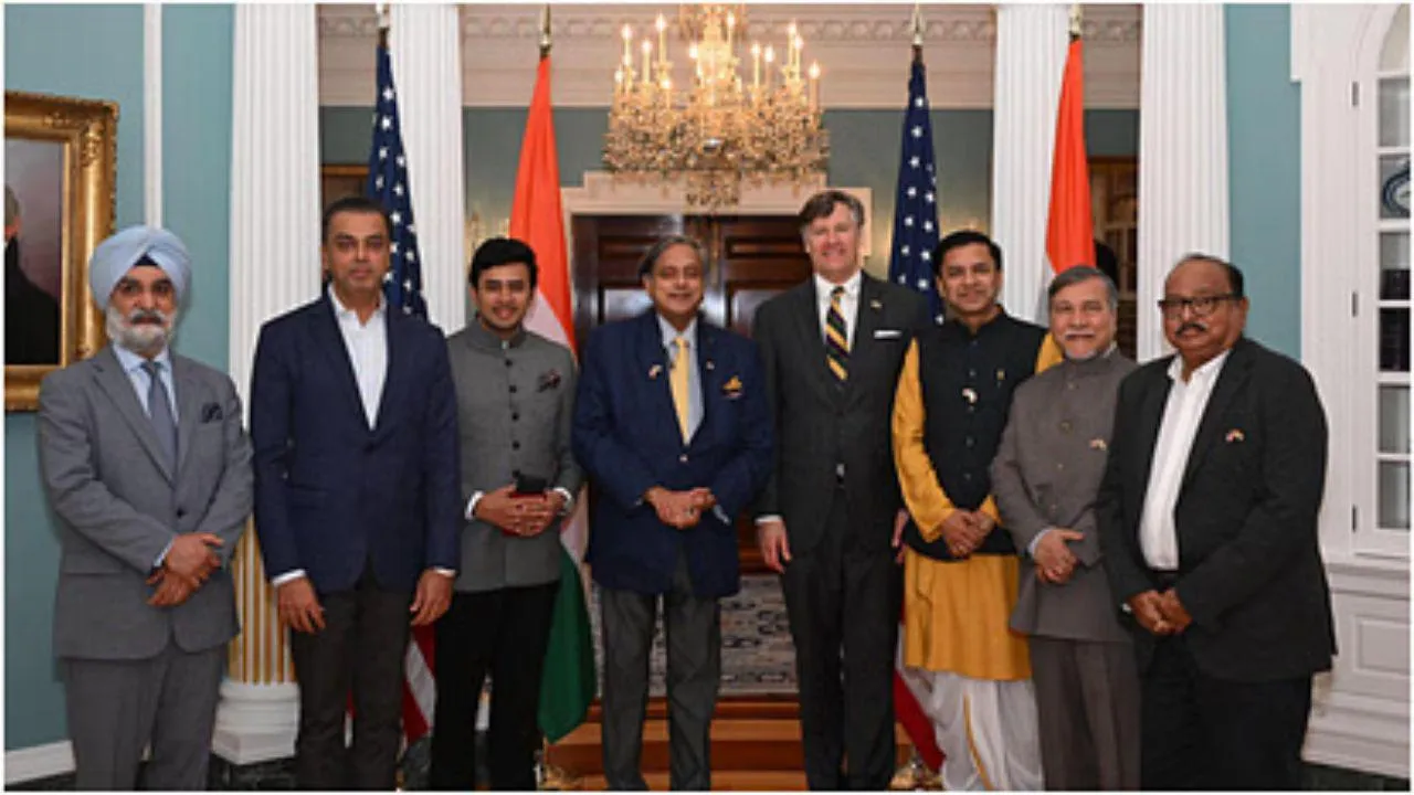 All Prty Delegation in America in the leadership of Congress MP Shashi Tharoor