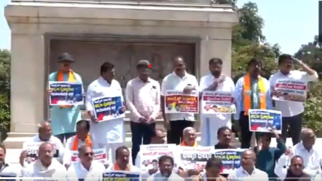 BJP protests over Bengaluru stampede