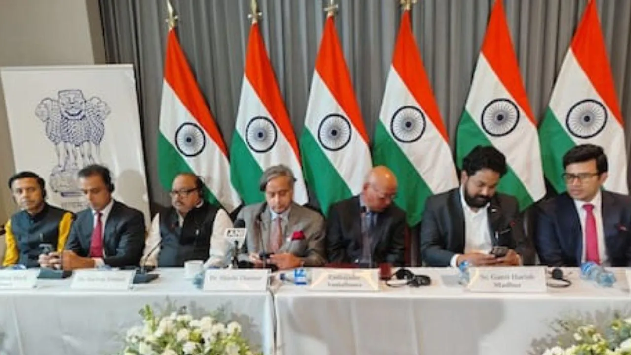 Shashi Tharoor leading Delegation in America