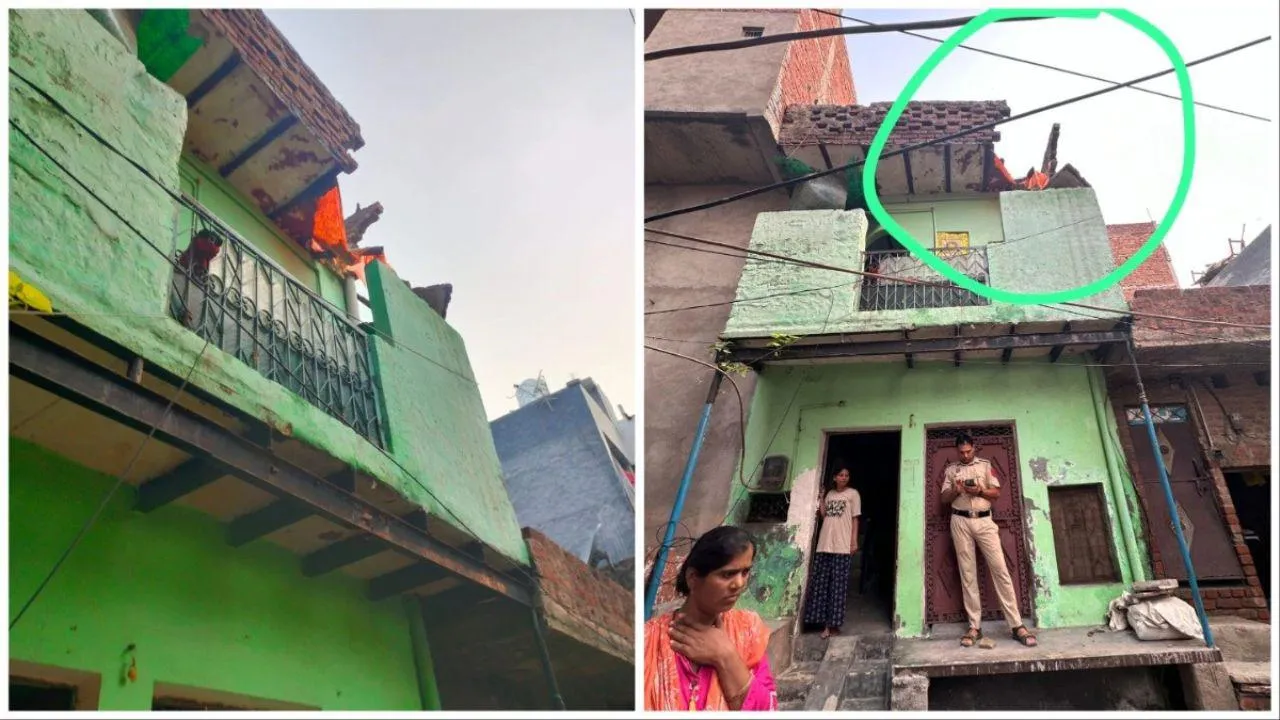 Portion of house collapses in Delhi's Nangloi