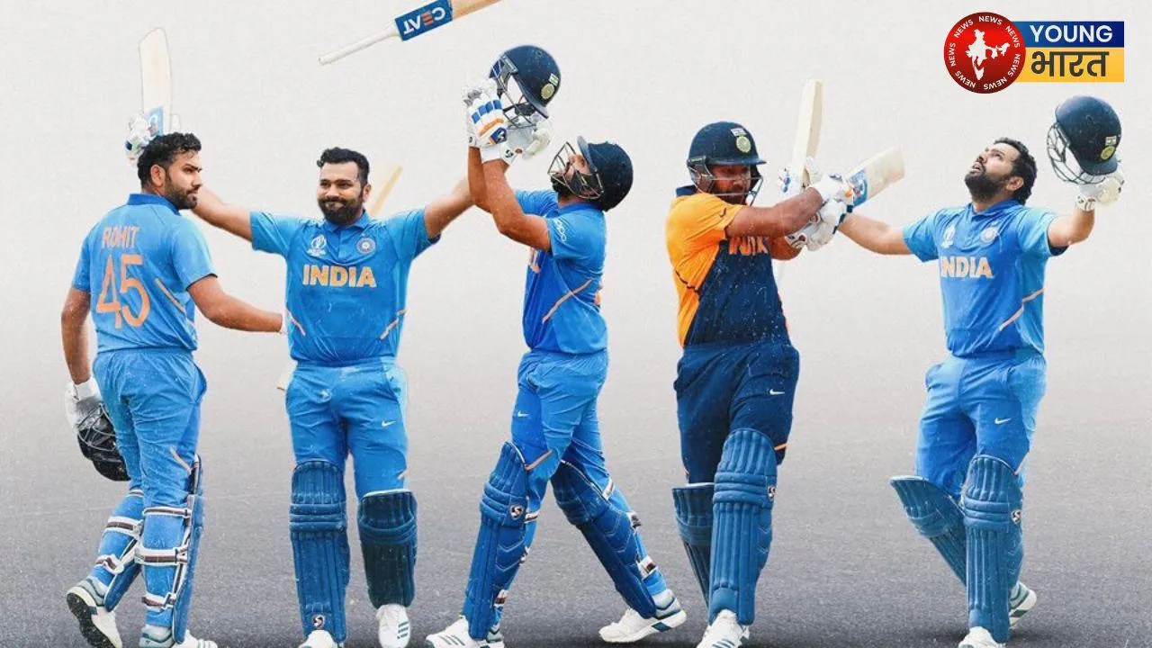 Rohit sharma hits 5 