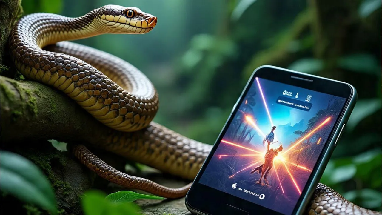 snake watching video 
