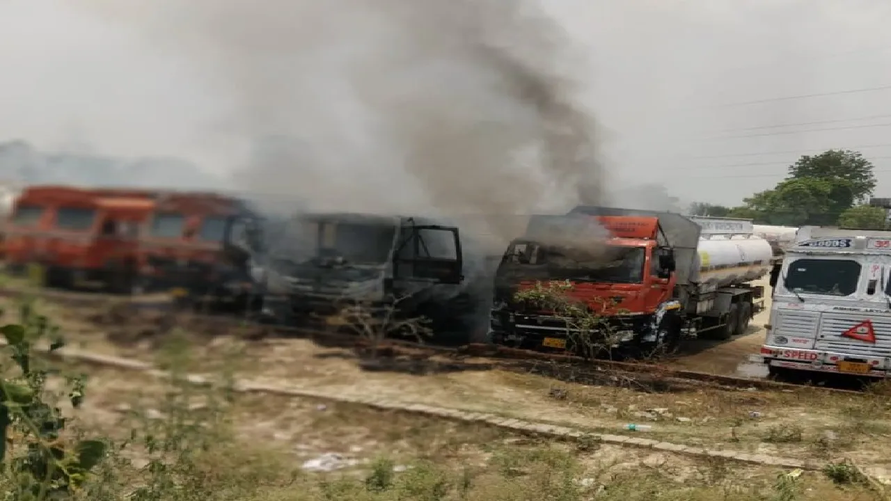 oil tanker fire 