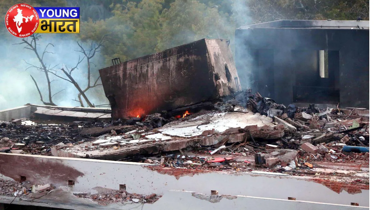air india plane crash site