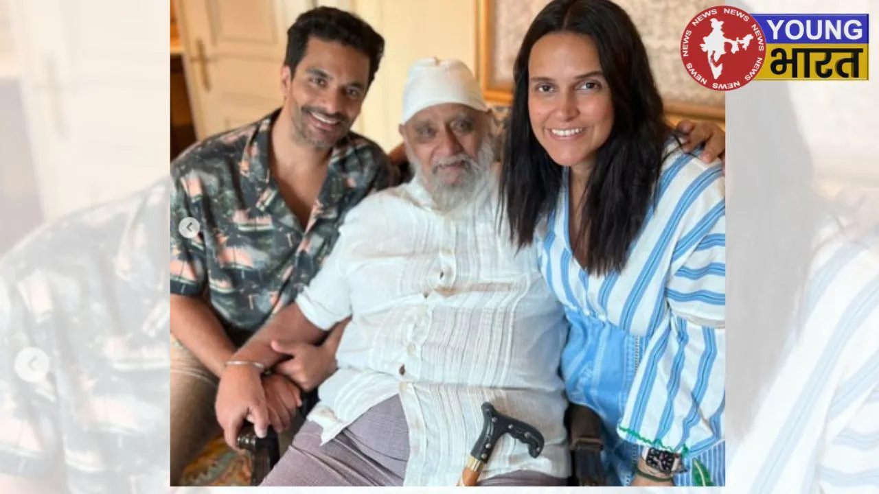 Neha Dhupia fathers day