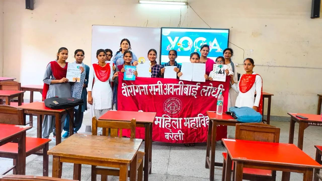 Second day of yoga camp