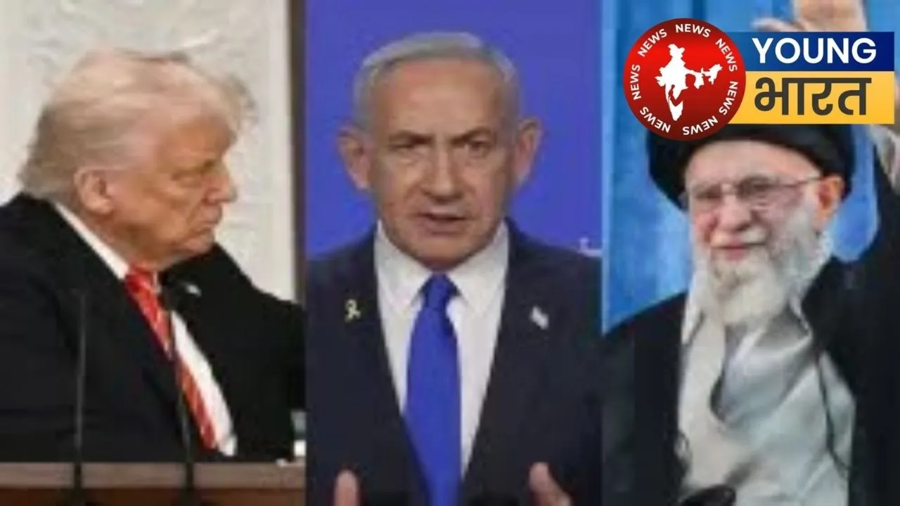 Donald Trump, Benjamin Netanyahu and Ayatollah Ali Khamenei
