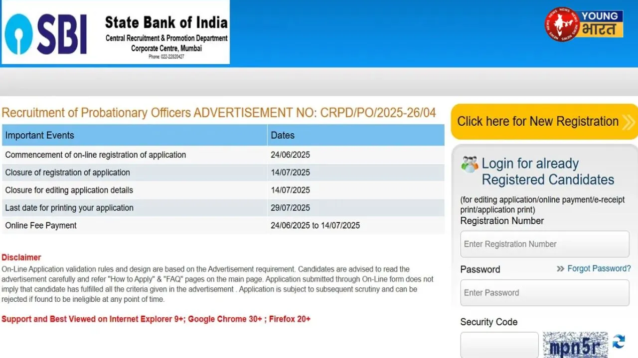 SBI PO vacancy
