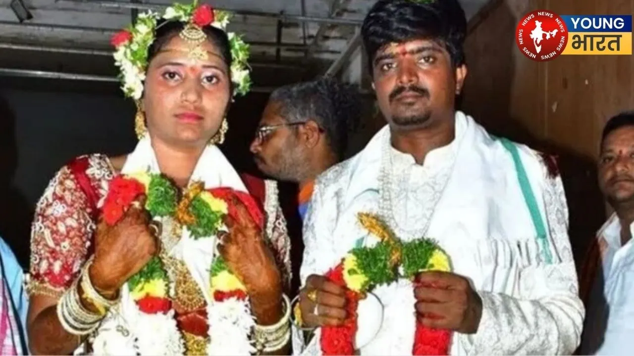 Aishwarya and Tejeshwar during their wedding on May 18