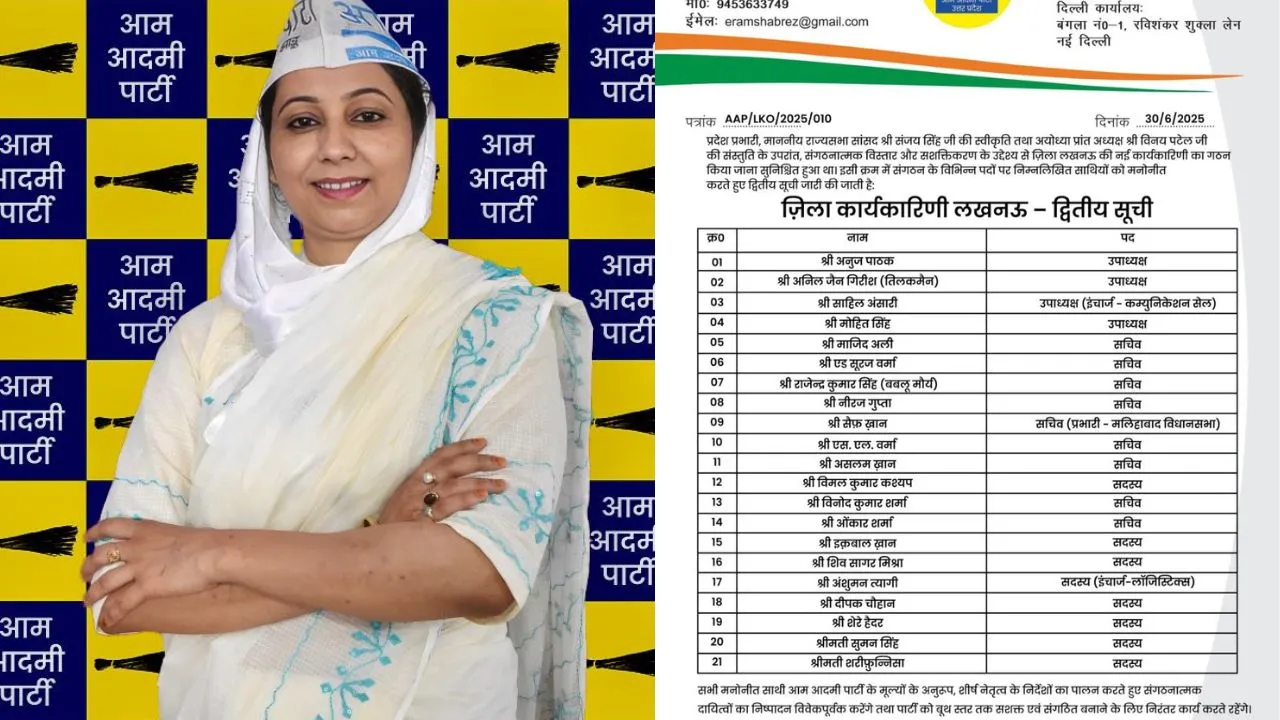 AAP LUCKNOW LIST
