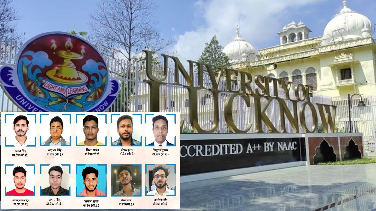 Lucknow University Ten B Tech students got placement Adani