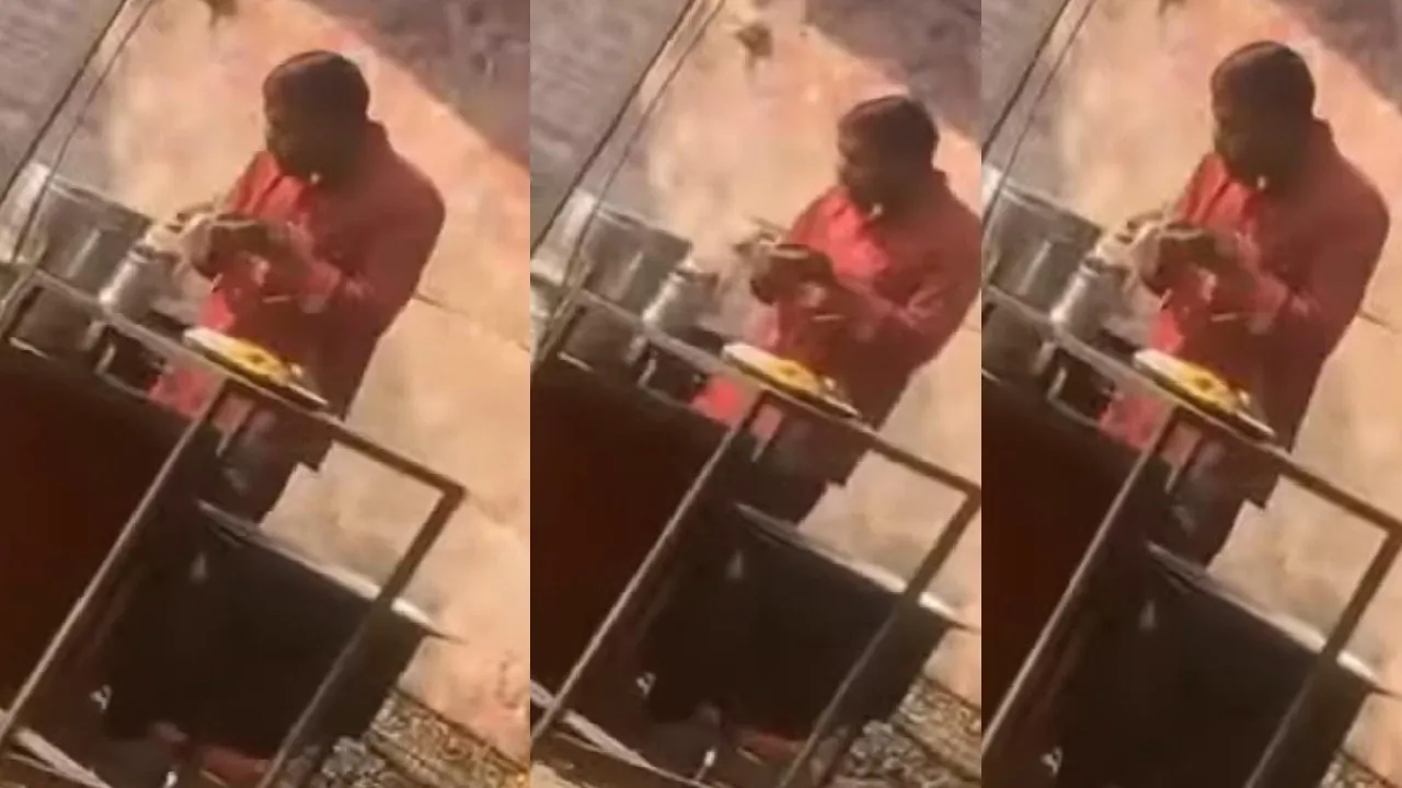 food spitting video