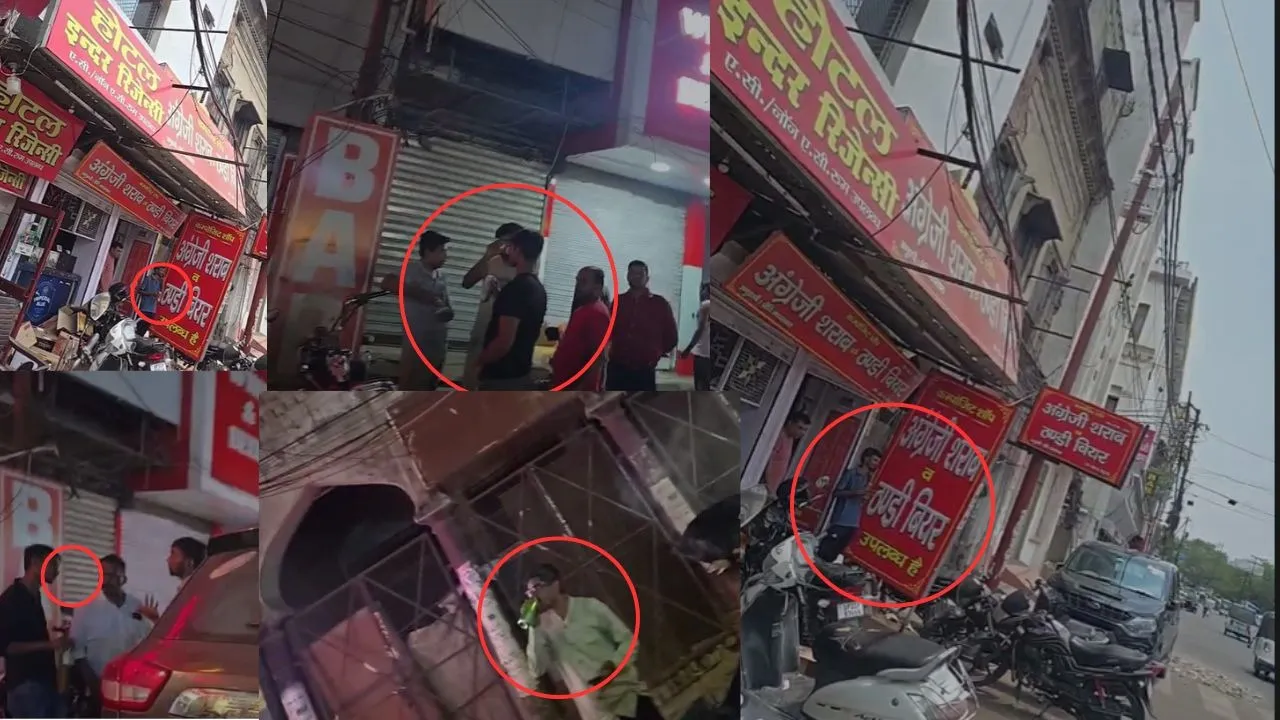 Public drinking of alcohol in Balaganj