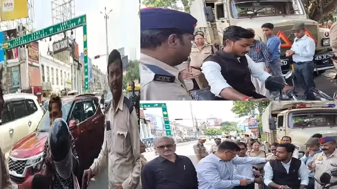 Lucknow traffic checking