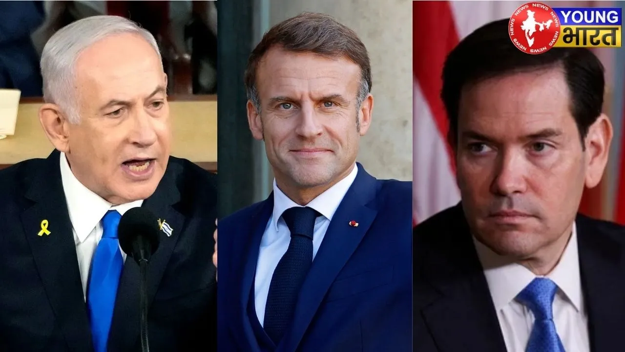Benjamin Netanyahu, Macron and Marco Rubio