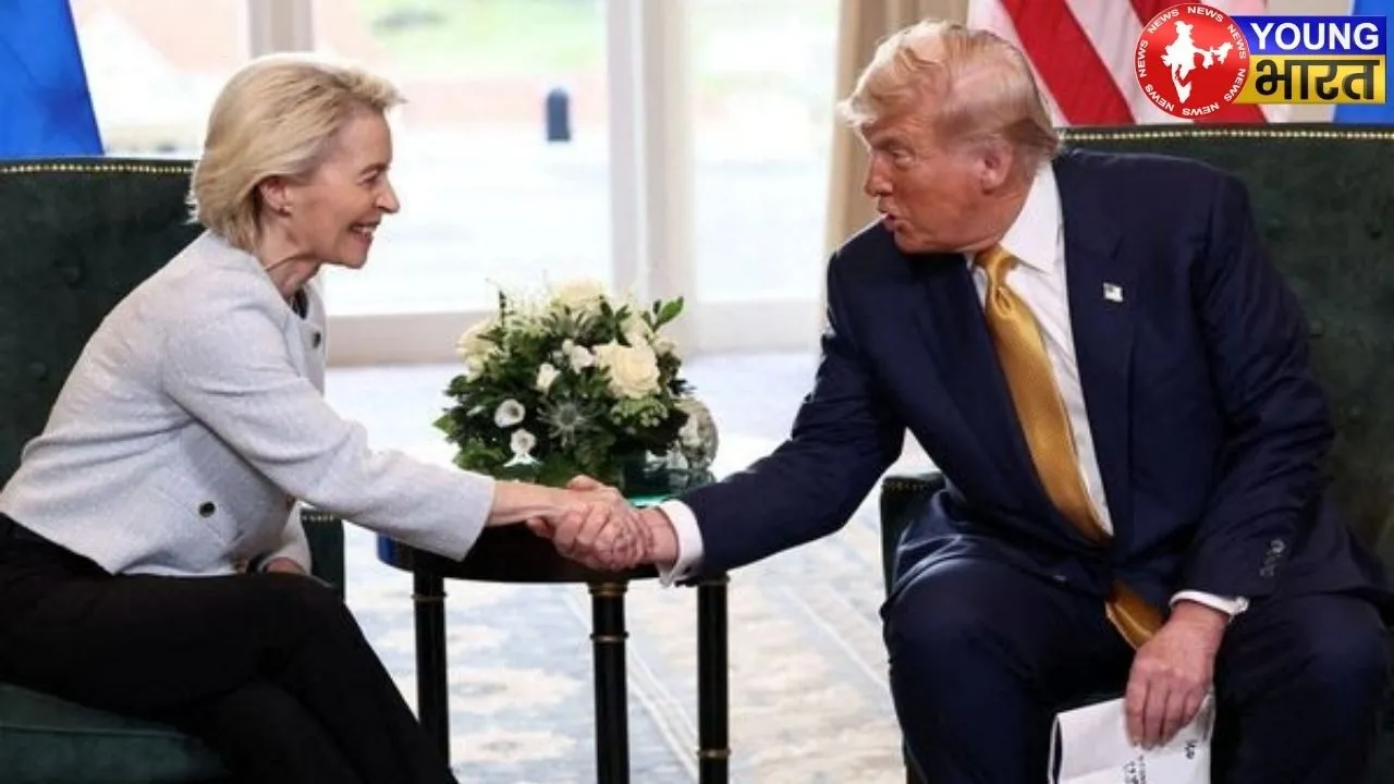 European Commission President Ursula von der Leyen and US President Donald Trump