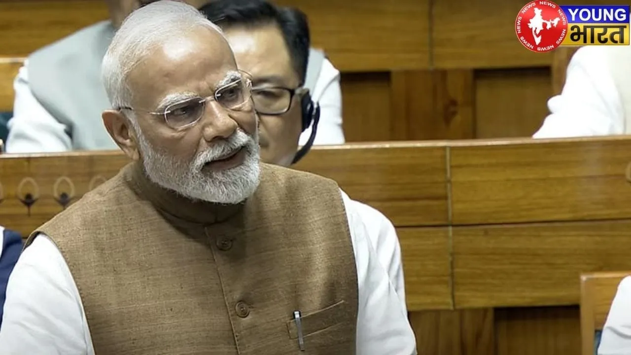 PM Modi in Loksabha