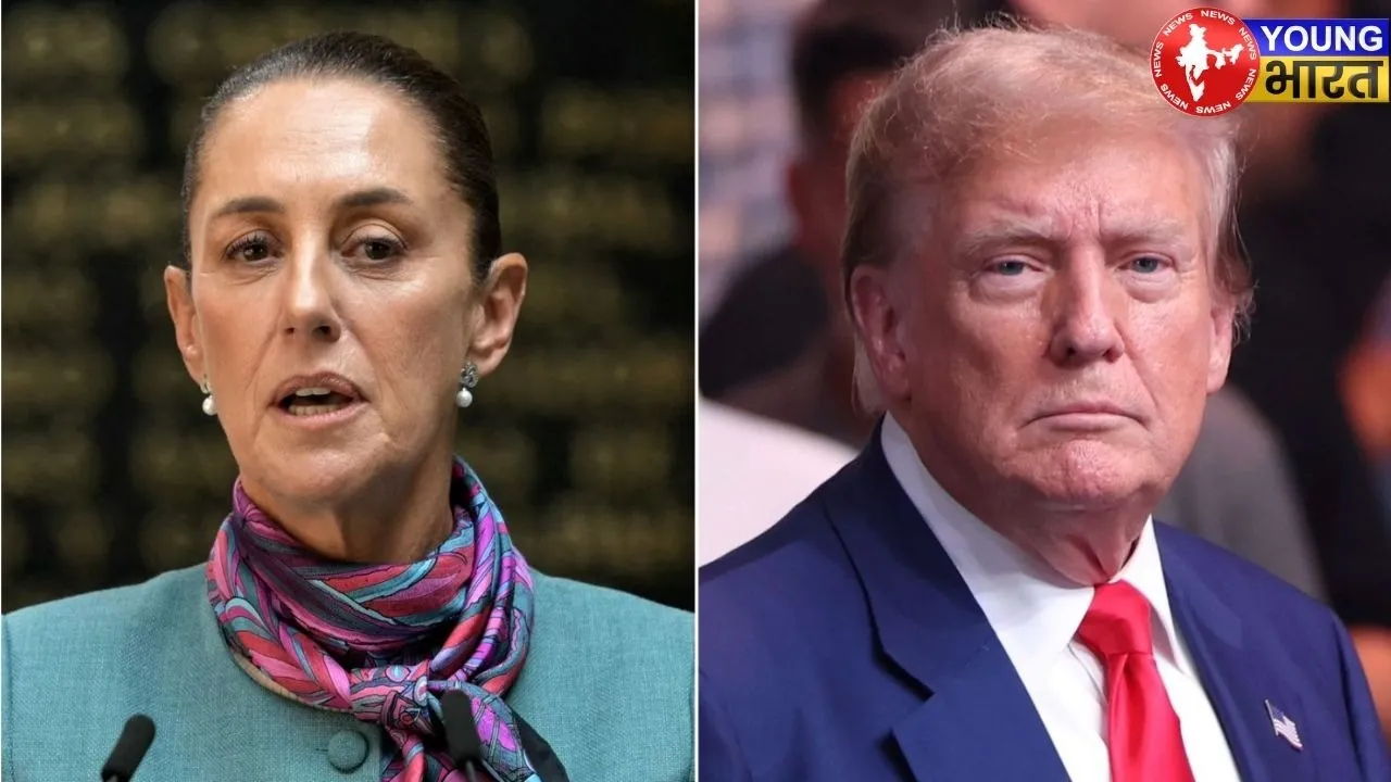 Mexican President Claudia Sheinbaum and Donald Trump