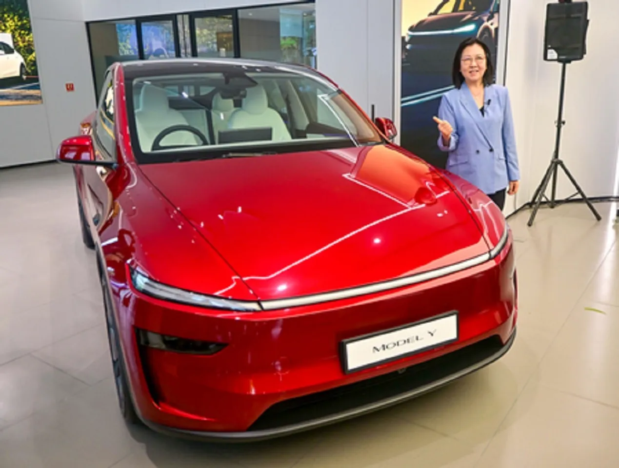 Tesla Delhi showroom