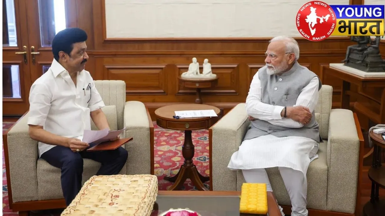 CM MK Stalin with PM Modi file photo