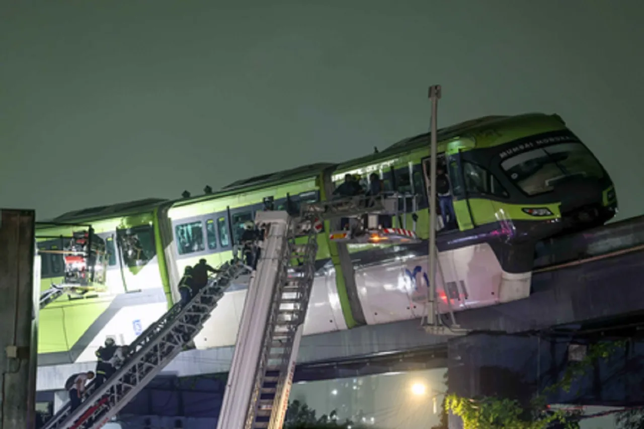 Rescue operation underway after a monorail train