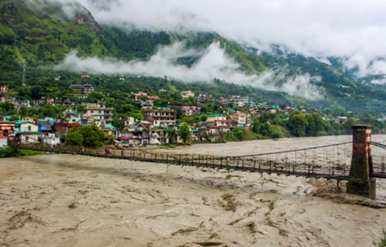 The Beas river is flowing above the danger mark