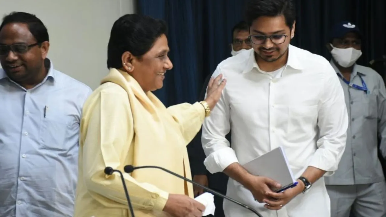 mayawati and akash anand