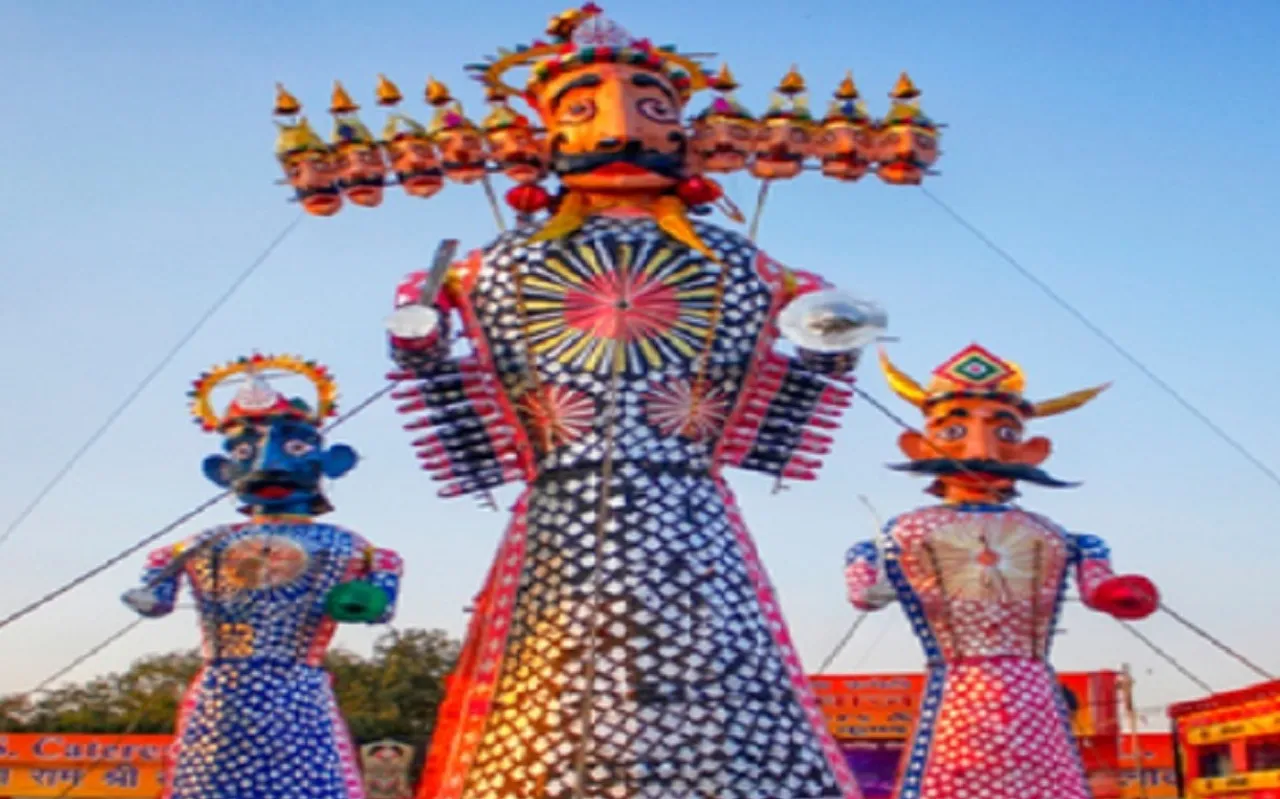 Ravan Dussehra dahan