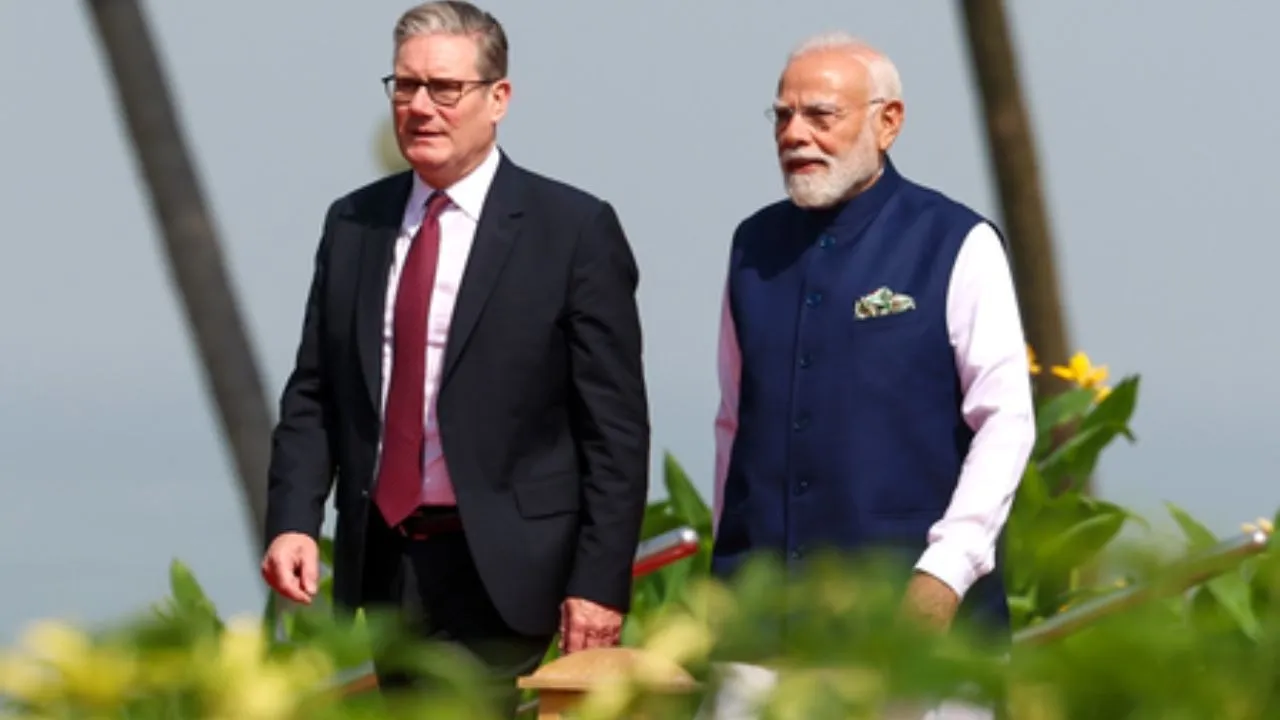 PM Modi with Keir Starmer