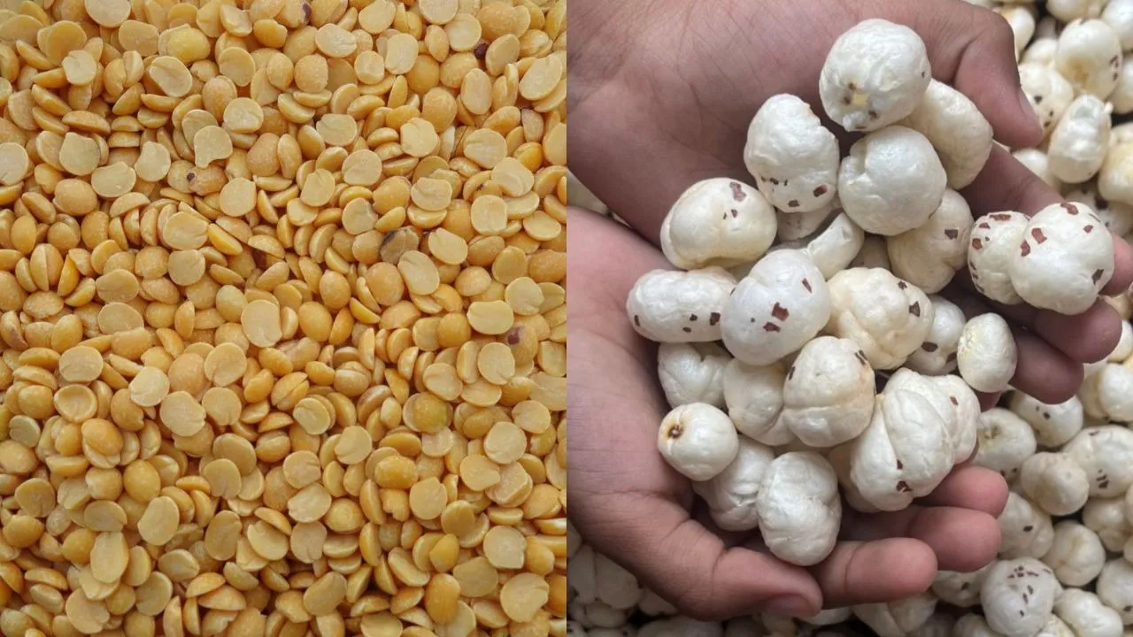 arhar dal and makahana