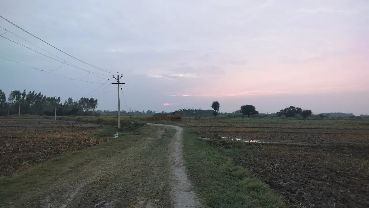 सुबह के समय आसमान का दृश्य