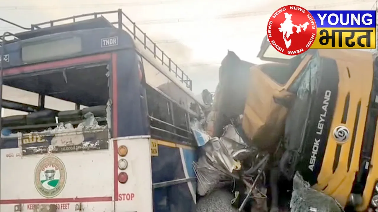 तेलंगाना बस हादसे में 20 की मौत, PM मोदी-CM रेड्डी ने जताया दु:ख | यंग भारत न्यूज