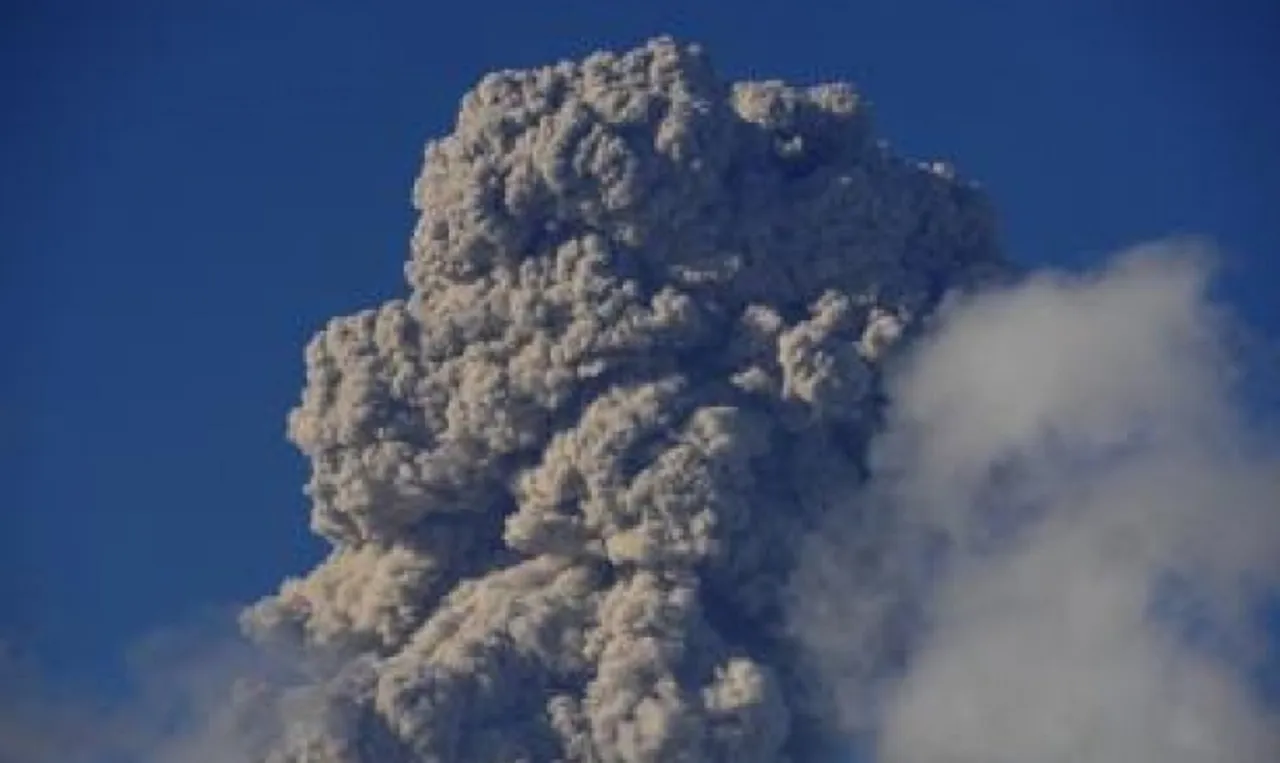Volcanic ash plumes