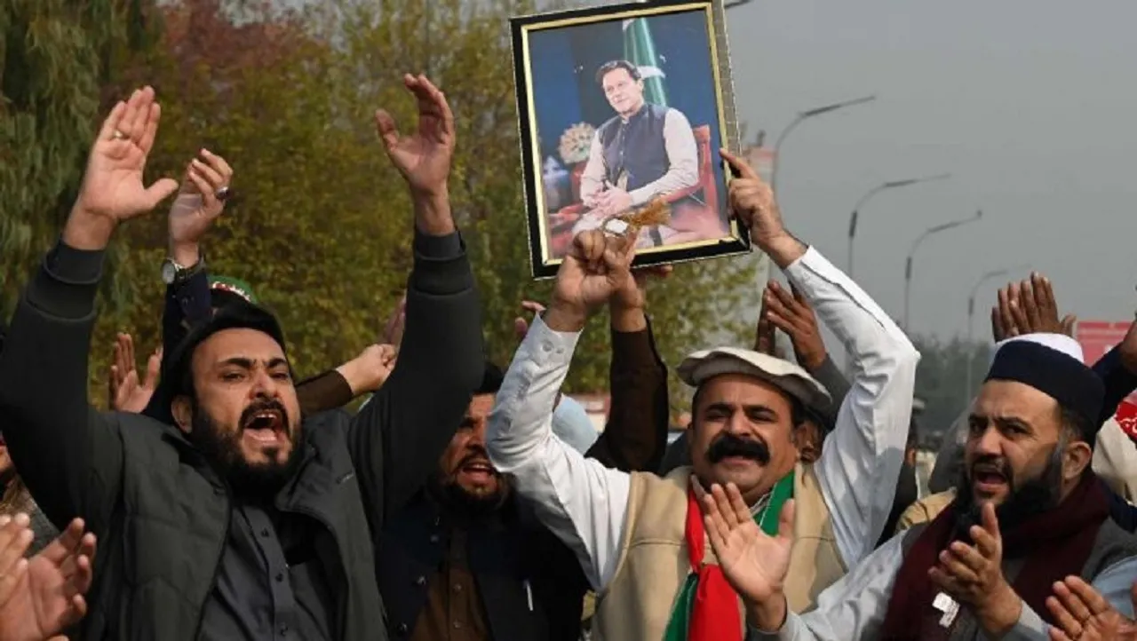 PTI supporters protest to demand release of their jailed leader