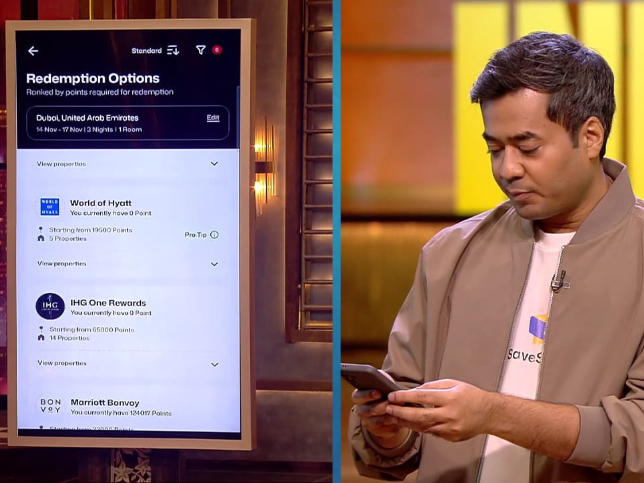 Save Sage demonstrates credit card points hack for saving money, secures deal on Shark Tank India Season 5