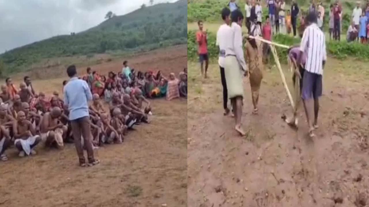 காதல் திருமணம்...  விநோத தண்டனையை வழங்கிய கிராமம்!