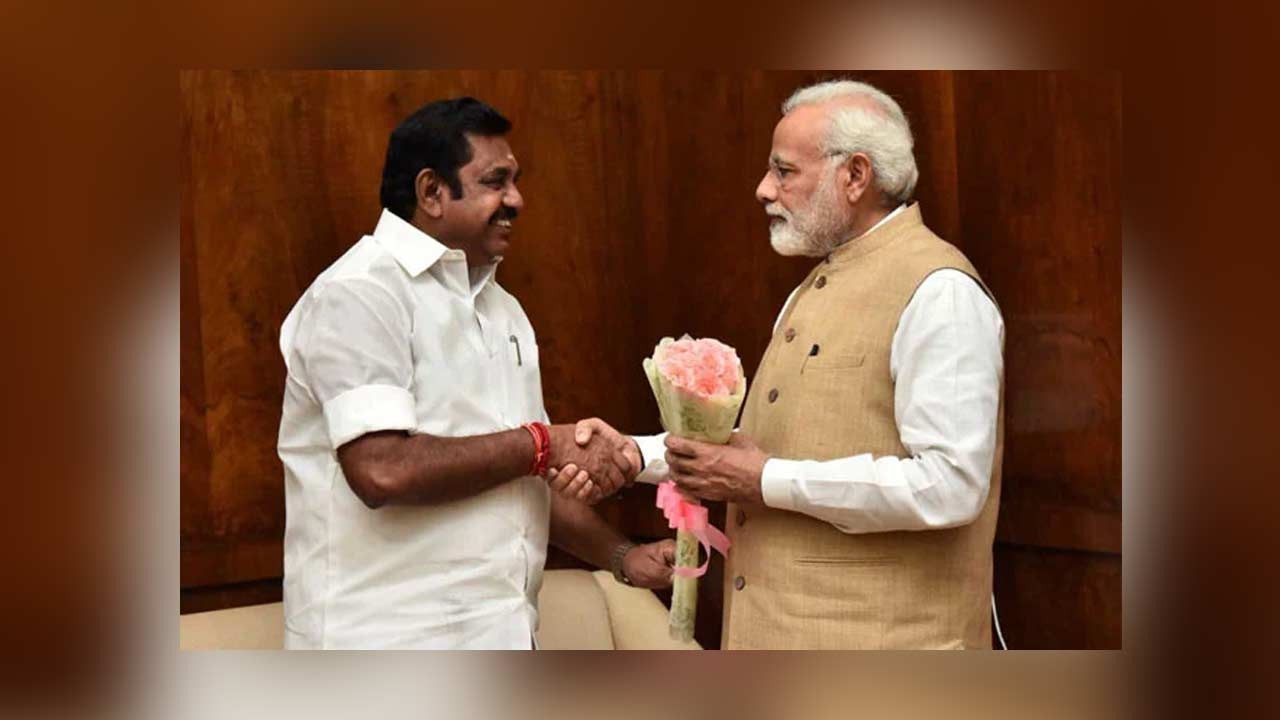 திருச்சியில் பிரதமர் மோடி-இபிஎஸ் சந்திப்பு