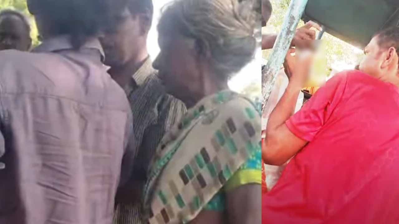 தள்ளுவண்டியில் வைத்து அதிகாலையிலேயே மது விற்பனை-திருச்சியில் வைரல்
